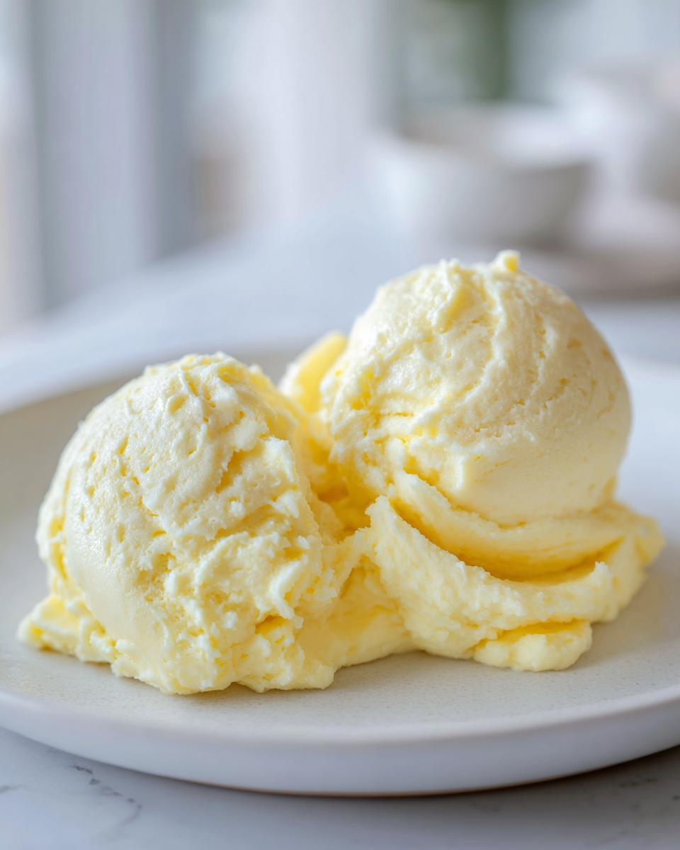 Two generous scoops of rich, yellow creamy mashed potatoes served on a light gray plate.